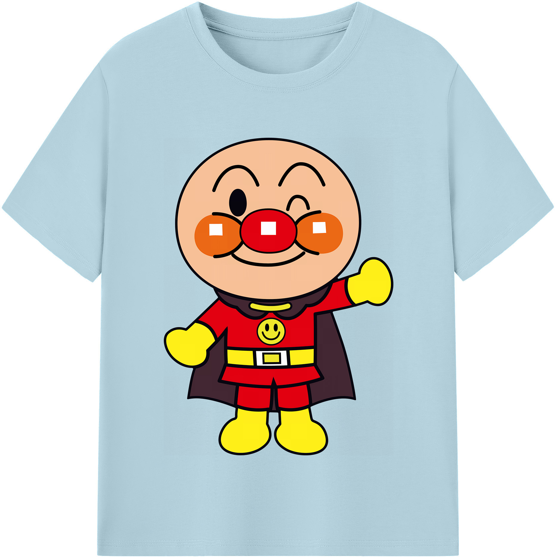 （画像用） アンパンマン Anpanman 綿100％半袖Tシャツ（フロントプリント）